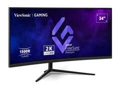 Il monitor da gioco VX3418C-2K è curvo e ultrawide (Fonte: ViewSonic)
