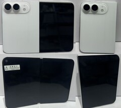Un modello trapelato dell’iPhone Ultra nella variante di colore bianca.
