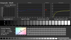 CalMAN: Scala di grigi (calibrata)