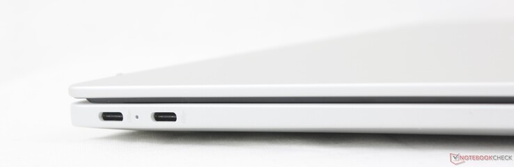 Sinistra: 2x USB-C con DisplayPort 1.4a + Power Delivery (10 Gbps)