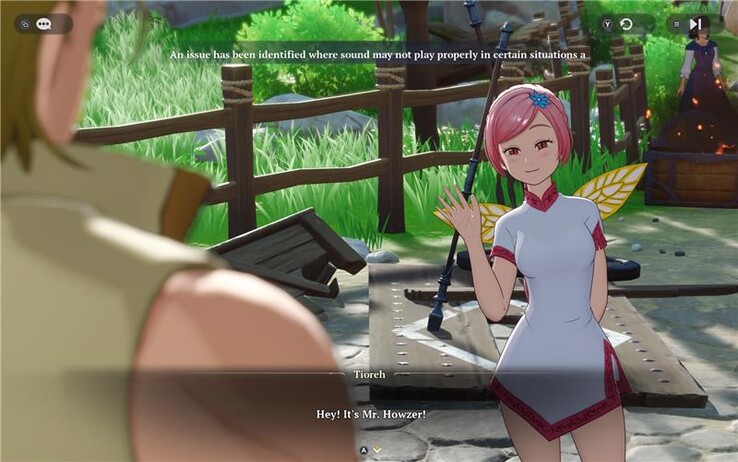 Un avviso di gioco in The Seven Deadly Sins: Origin avverte che il suono potrebbe non essere riprodotto correttamente in alcune situazioni.