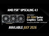 Uno screengrab dell'annuncio di AMD su FSR 4.1 INT8 per le GPU della serie RX 7000