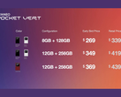 Prezzi delle varie configurazioni di Ayaneo Pocket Vert (fonte: Ayaneo)