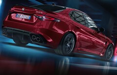 L'Alfa Romeo Giulia Quadrifoglio a motore elettrico dovrebbe essere sostituita da un successore elettrico nel 2025 (Immagine: Alfa Romeo)