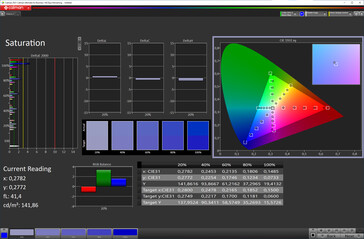 Saturazione del colore (schema di colore standard, spazio colore target sRGB)