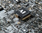 Un'immagine decorativa che mostra un chip con l'acronimo "AI"