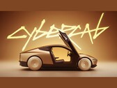 Uno screenshot tratto da un video promozionale della Tesla CyberCab che mostra una vista laterale del veicolo