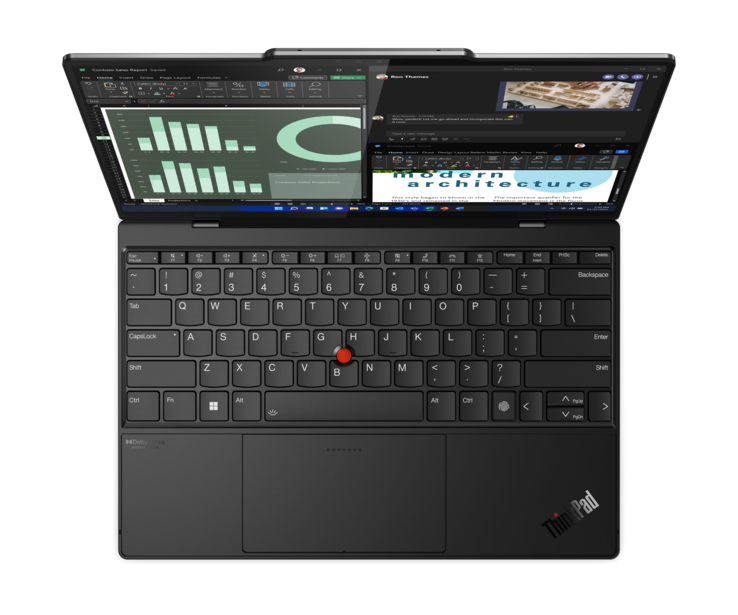 Lenovo ThinkPad Z13 G1: area della tastiera