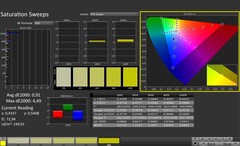 CalMAN: Saturazione del colore (calibrata)