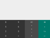 Parte della nuova interfaccia utente della calcolatrice. (Fonte: Google)
