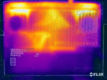 Test di sollecitazione delle temperature di superficie (in basso)