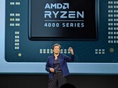 Lisa Su durante la presentazione dei modelli Ryzen 4000 Mobile