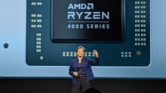 Lisa Su durante la presentazione dei modelli Ryzen 4000 Mobile