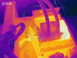 Mappa del calore durante l'esecuzione del nostro stress test