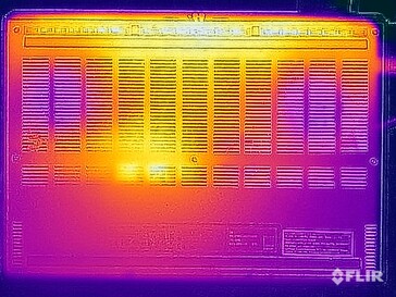 Test di sollecitazione delle temperature di superficie (in basso)