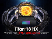 L'imminente Titan 18 HX di MSI sfoggia un enorme pannello mini-LED da 18 pollici 4K 120 Hz. (Fonte immagine: MSI)