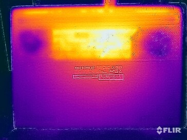 Test di sollecitazione delle temperature di superficie (lato inferiore)