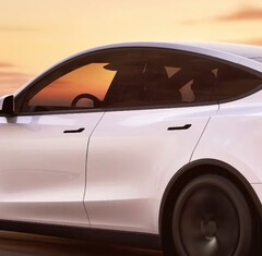 Una Tesla Model Y che mostra le maniglie delle porte (Fonte: Tesla)