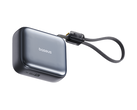 Il power bank Baseus PicoGo AC22 Ultra Mini da 10.000 mAh, raffigurato su uno sfondo bianco. (Fonte: Baseus)