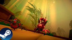 Schermata in-game di Another Crab's Treasure che mostra gli ambienti e il gameplay. (Fonte immagine: Steam - Modificato)