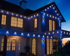 Govee Permanent Outdoor Lights 2 Pro in esposizione all’esterno di un’abitazione