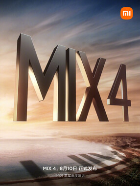 Mi Mix 4 in arrivo il 10 agosto. (Fonte immagine: Xiaomi)