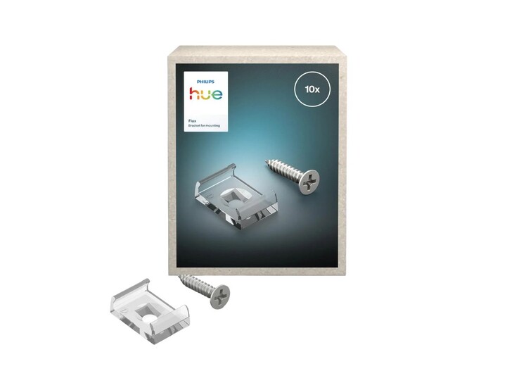 La staffa Philips Hue Flux per il montaggio 10x. (Fonte: Philips Hue via OBI)