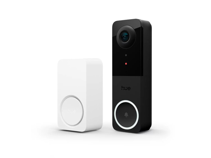 Il campanello intelligente Philips Hue Secure (a sinistra) e il campanello video Secure Wired (a destra). (Fonte: Philips Hue)