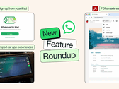 Tra gli ultimi miglioramenti di WhatsApp figurano la possibilità di registrarsi tramite iPad, un supporto PDF ottimizzato e la condivisione di brani musicali. 