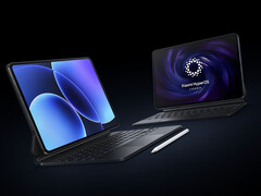 Il Pad 8 e il Pad 8 Pro con la tastiera e gli accessori stilo ufficiali di Xiaomi. (Fonte: Xiaomi)