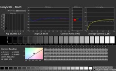 CalMAN: scala di grigi (calibrata)