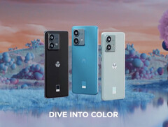 L&#039;Edge 40 Neo nelle sue opzioni di colore curate da Pantone. (Fonte: Motorola via @evleaks)