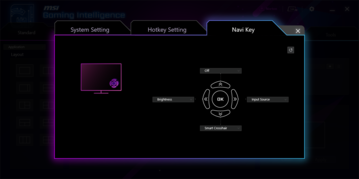 Configurazione dei tasti Navi