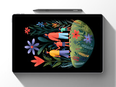 Una webcam orientata al paesaggio si nasconde in una delle ultime immagini teaser dello Xiaoxin AI Tablet Pro GT di Lenovo. (Fonte: Lenovo)