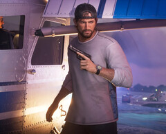 Jason, il protagonista di GTA 6, con una pistola in mano.