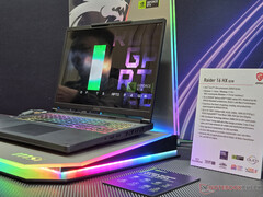 MSI Raider A16 HX B9W non-Max in mostra durante il CES 2026. (Fonte: Notebookcheck)