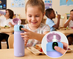 La borraccia myFirst CareSip può essere aperta solo dai bambini con impronte digitali registrate.