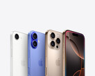 Immagine promozionale che mostra le fotocamere di tutte le varianti di iPhone 16 su sfondo grigio. (Fonte immagine: Apple)