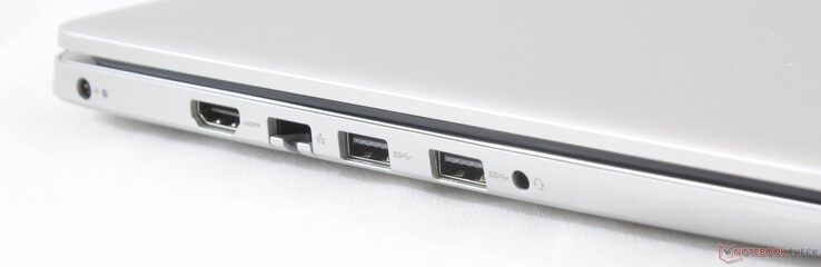 A sinistra: alimentazione, HDMI, RJ-45, 2x USB 3.0, 3.5 mm combo audio