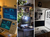 Su r/battlestations, si possono trovare costruzioni retro-futuristiche che hanno solo un bell'aspetto, così come configurazioni funzionali con un'elevata potenza di calcolo. Nella foto - tre diverse configurazioni dal subreddit. (Fonte immagine: r/battlestations - Modifica)