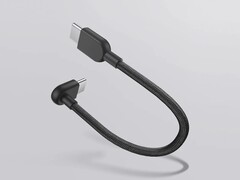 Il cavo intrecciato da USB-C a USB-C 3A di Xiaomi (10 cm) (nella foto) sarà distribuito a livello globale. (Fonte: Xiaomi)