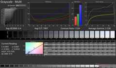 Scala di grigi prima della calibrazione