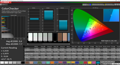 CalMAN ColorChecker (prima della calibrazione)