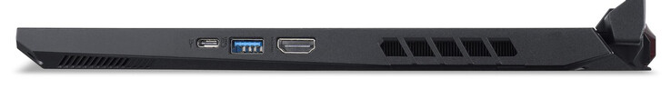 Lato destro: USB 3.2 Gen 2 (Type-C), USB 3.2 Gen 2 (Type-A), HDMI