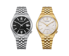 Il modello Citizen NK0030-51E con quadrante nero e il modello NK0032-56A color oro, nella foto.