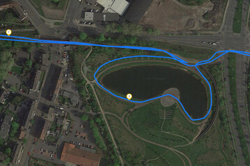 GPS test: Samsung Galaxy S10 5G – Pedalata intorno al lago