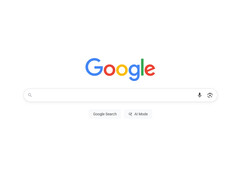 Uno screenshot della homepage di Google Search di un utente su X che mostra il nuovo pulsante AI Mode. (Fonte immagine: @glenngabe su X)