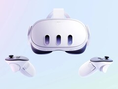 La build 60.0 sta per essere distribuita alle cuffie Meta VR, compresa la Quest 3 (sopra). (Fonte: Meta)