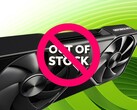 Viene mostrata la GPU Nvidia con il simbolo di esaurimento scorte (Fonte immagine: Nvidia con modifiche)