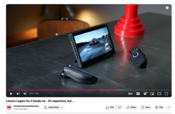 Vecchia UI del lettore video di YouTube (Fonte: Kristen Spradiln / Notebookcheck)